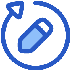 Rewrite Rephrase Pen Arrow Icon from Plump Duo Set