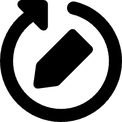 Rewrite Rephrase Pen Arrow Icon from Core Solid Set