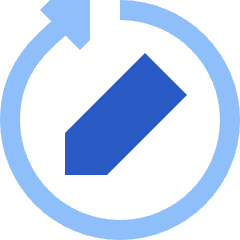 Rewrite Rephrase Pen Arrow Icon from Sharp Flat Set