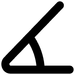 Rotate Angle 45 Icon from Flex Solid Set