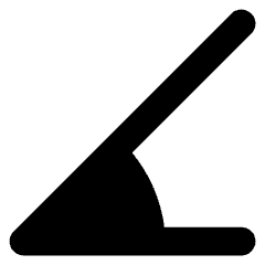 Rotate Angle 45 Icon from Core Solid Set