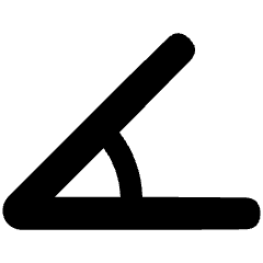 Rotate Angle 45 Icon from Plump Solid Set