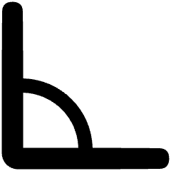 Rotate Angle 90 Icon from Plump Solid Set