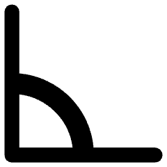 Rotate Angle 90 Icon from Core Remix Set