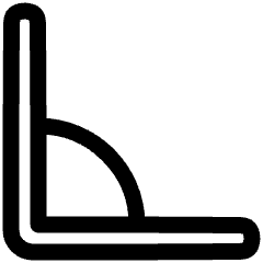 Rotate Angle 90 Icon from Plump Line Set