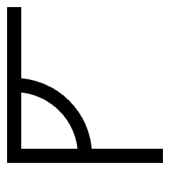 Rotate Angle 90 Icon from Sharp Line Set