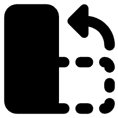 Rotate Content Left Icon from Core Solid Set