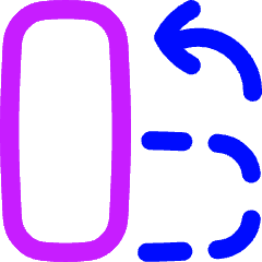 Rotate Content Left Icon from Flex Neon Set