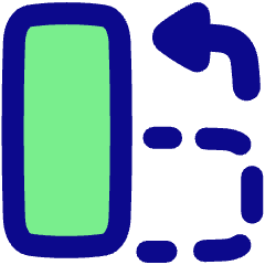 Rotate Content Left Icon from Plump Pop Set