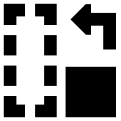 Rotate Content Left Icon from Sharp Remix Set