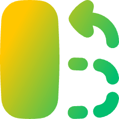 Rotate Content Left Icon from Flex Gradient Set