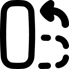 Rotate Content Left Icon from Flex Remix Set