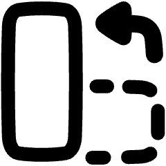 Rotate Content Left Icon from Plump Remix Set