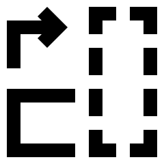 Rotate Content Right Icon from Sharp Line Set