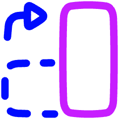 Rotate Content Right Icon from Plump Neon Set