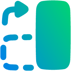 Rotate Content Right Icon from Plump Gradient Set