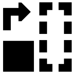 Rotate Content Right Icon from Sharp Remix Set