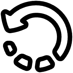 Rotate Left 1 Icon from Plump Line Set