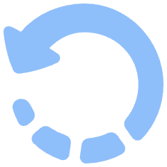 Rotate Left 1 Icon from Plump Flat Set