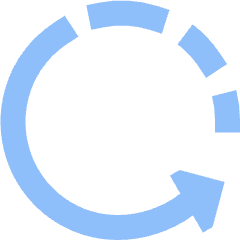 Rotate Left 2 Icon from Sharp Flat Set