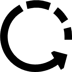 Rotate Left 2 Icon from Sharp Solid Set