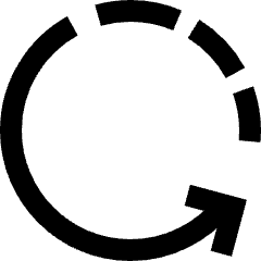 Rotate Left 2 Icon from Sharp Line Set