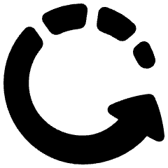 Rotate Left 2 Icon from Plump Solid Set