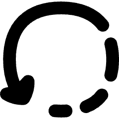 Rotate Left 3 Icon from Flex Solid Set