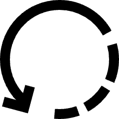 Rotate Left 3 Icon from Sharp Line Set