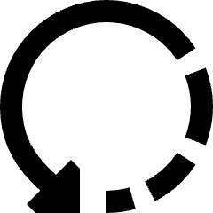 Rotate Left 3 Icon from Sharp Remix Set