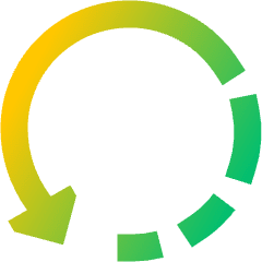 Rotate Left 3 Icon from Sharp Gradient Set