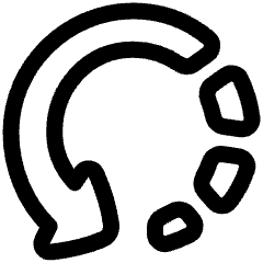 Rotate Left 3 Icon from Plump Line Set