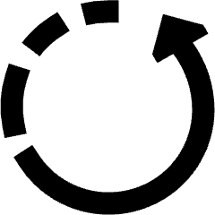 Rotate Left 4 Icon from Sharp Solid Set
