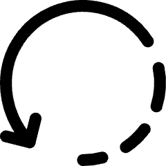 Rotate Left Dash 3 Icon from Core Line Set