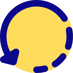 Rotate Left Dash 3 Icon from Core Pop Set