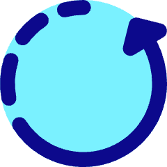 Rotate Left Dash 4 Icon from Core Pop Set