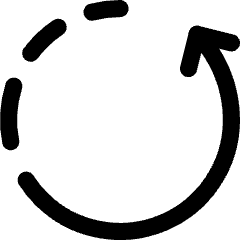 Rotate Left Dash 4 Icon from Core Line Set