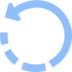 Rotate Left Icon from Sharp Flat Set