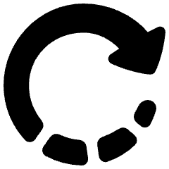 Rotate Right 1 Icon from Plump Solid Set