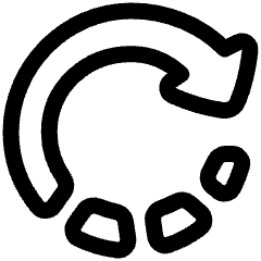 Rotate Right 1 Icon from Plump Line Set