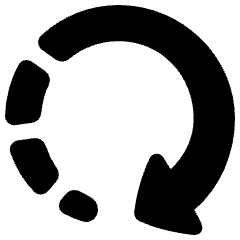 Rotate Right 3 Icon from Plump Solid Set