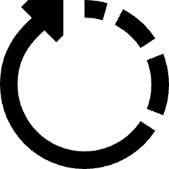 Rotate Right 4 Icon from Sharp Remix Set