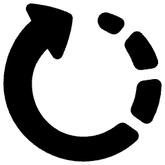 Rotate Right 4 Icon from Plump Solid Set