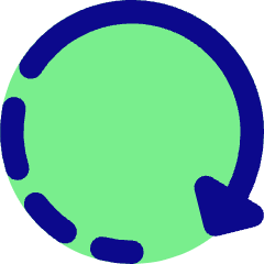 Rotate Right Dash 3 Icon from Core Pop Set