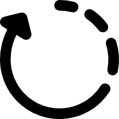 Rotate Right Dash 4 Icon from Core Remix Set