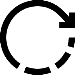Rotate Right Icon from Sharp Line Set