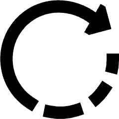 Rotate Right Icon from Sharp Solid Set