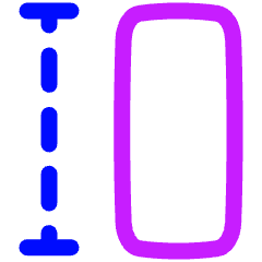 Row Height Icon from Plump Neon Set