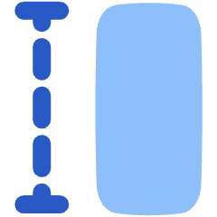 Row Height Icon from Plump Flat Set