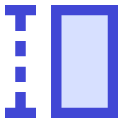 Row Height Icon from Sharp Duo Set